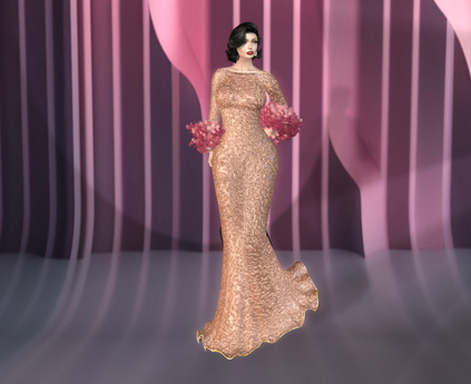 Second Life Marketplace - Adl Alta Moda Indy Gown Nude